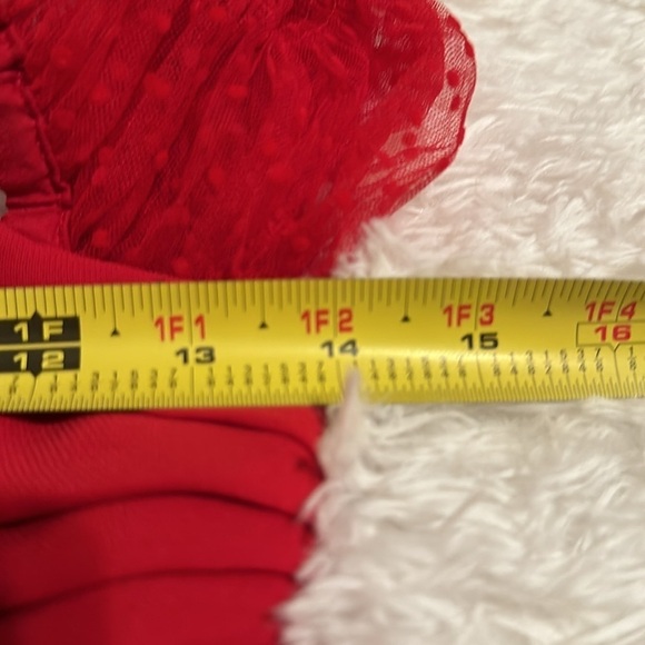 NWT Self Portrait Red Midi Lace Wedding Birthday Christmas Minis Holiday Dress - Picture 10 of 15